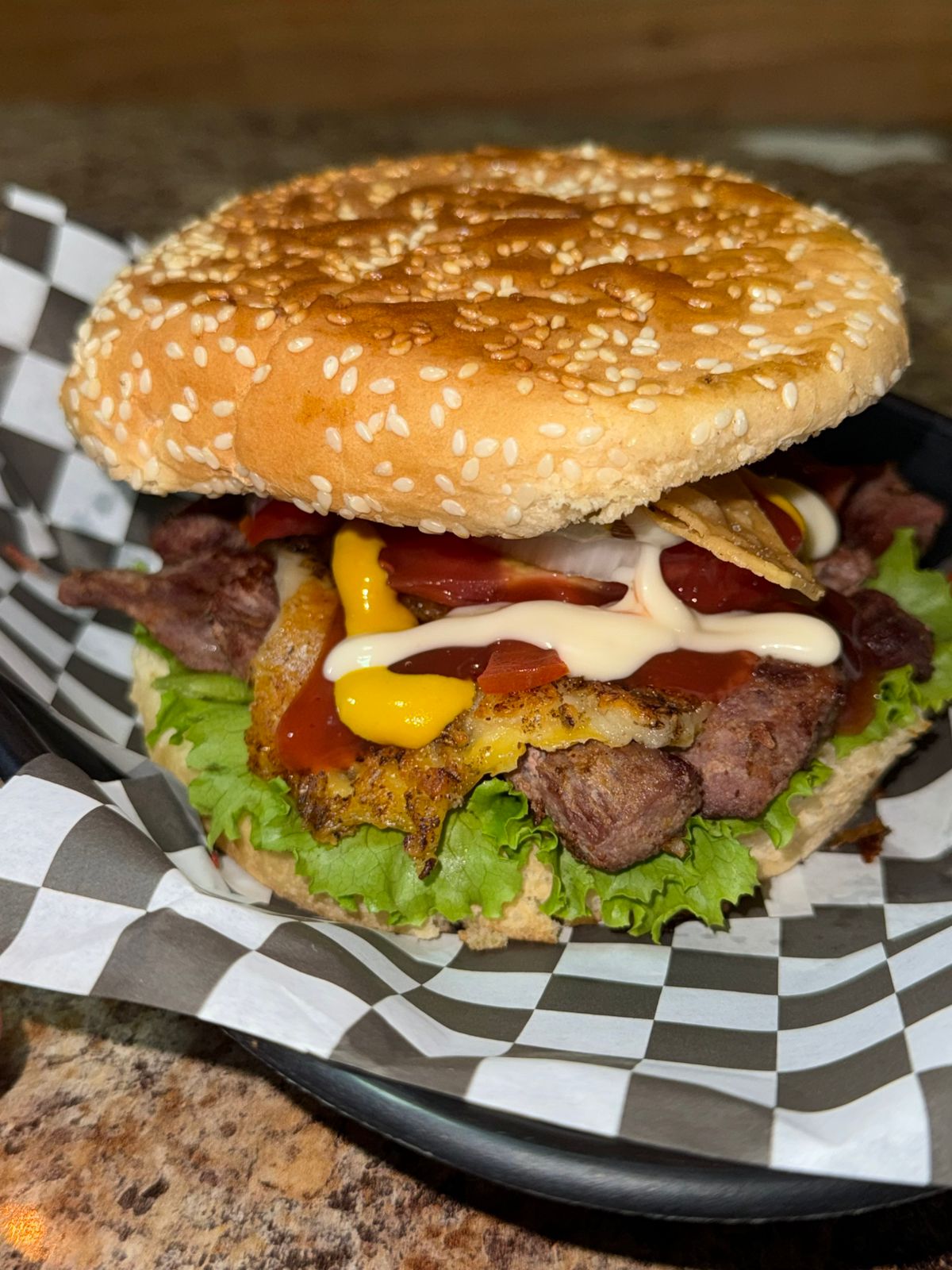 Hamburguesa Arrachera